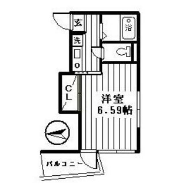 クレバーズハイム練馬(1K/1階)の間取り写真