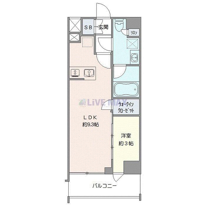 シーフォルム高田馬場II(1LDK/5階)の間取り写真