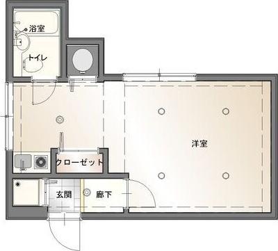 メゾンイマイ(ワンルーム/3階)の間取り写真