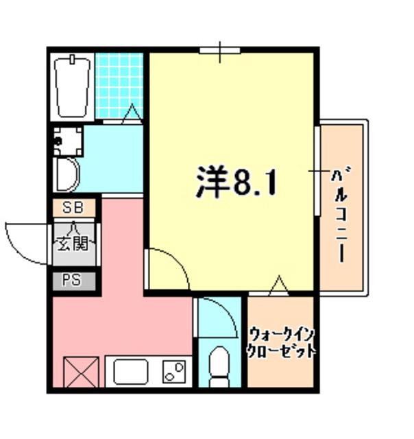 ADO MAISON(1K/2階)の間取り写真