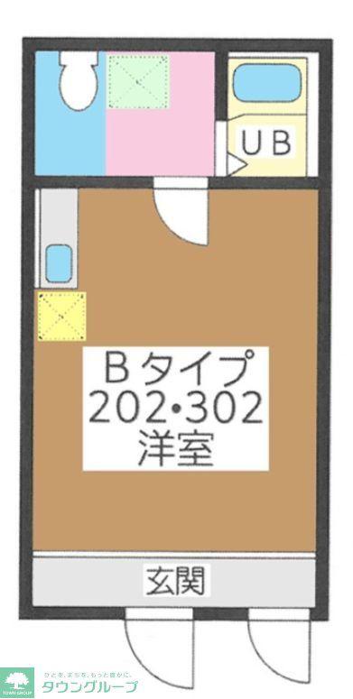 カフェレジデンス阿佐ヶ谷(ワンルーム/3階)の間取り写真