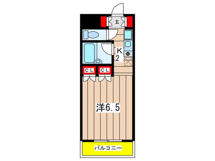 ANNEX日吉の杜(1K/2階)の間取り写真