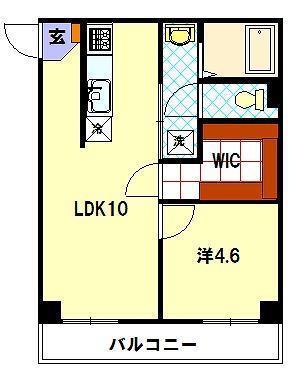 プリーズミカド(1LDK/5階)の間取り写真