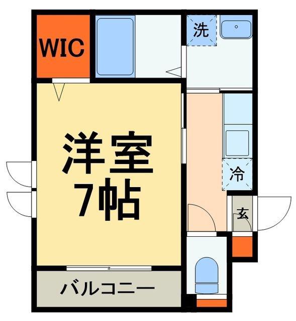 へーベルメゾン LE JARDIN(1K/3階)の間取り写真