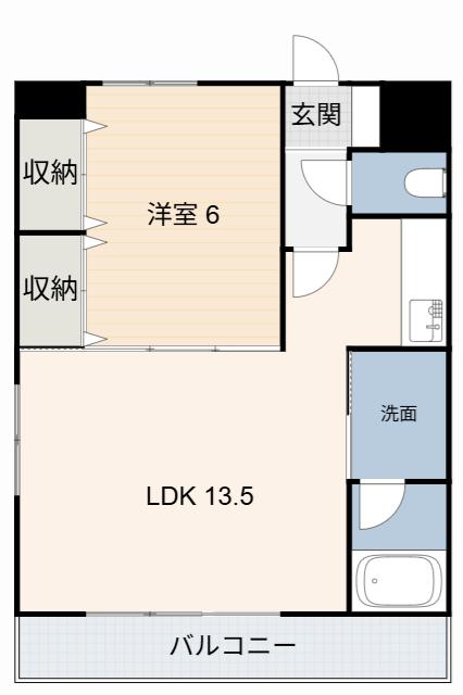 ヴィレッジWILL(1LDK/3階)の間取り写真