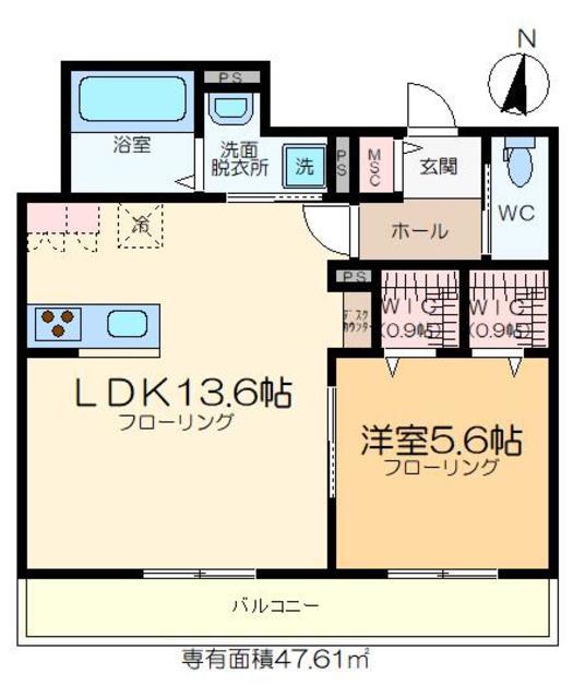 京成押上線 京成立石駅 徒歩12分 3階建 築6年(1LDK/3階)の間取り写真