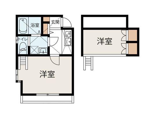 ファーストステージ大岡(1K/2階)の間取り写真