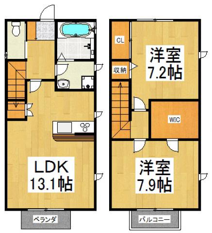 サウスソシア(2LDK/1階)の間取り写真