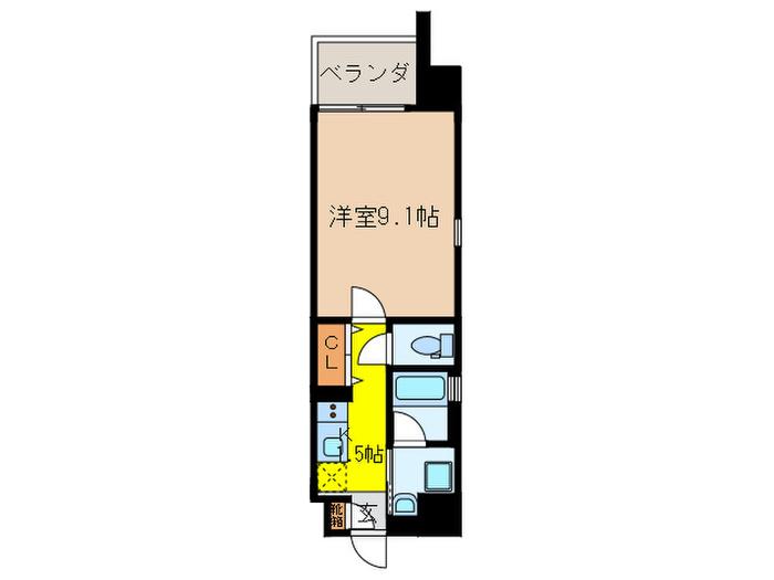 GS丸の内(1K/5階)の間取り写真
