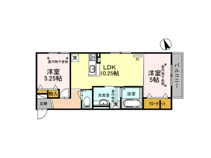 ＩＲいしかわ鉄道 金沢駅 車で9分 3階建 築8年(2LDK/2階)の間取り写真