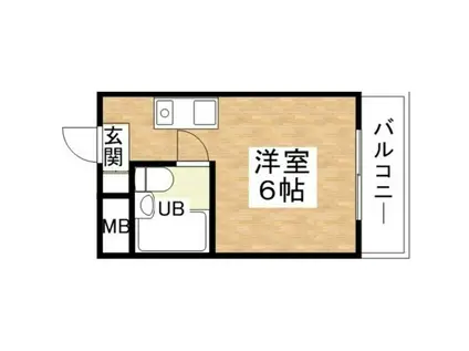 プレアール長吉出戸(1K/4階)の間取り写真