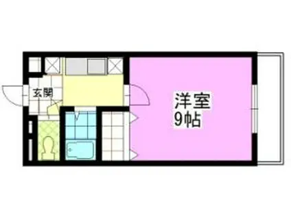 プロスパー大藪(1K/3階)の間取り写真