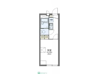 レオパレスさくらアベニュー(1K/2階)の間取り写真