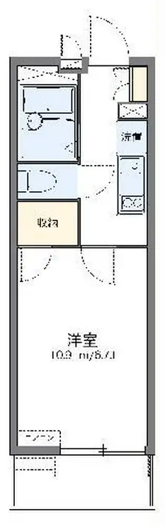 レオパレスあいりす 3階階 間取り