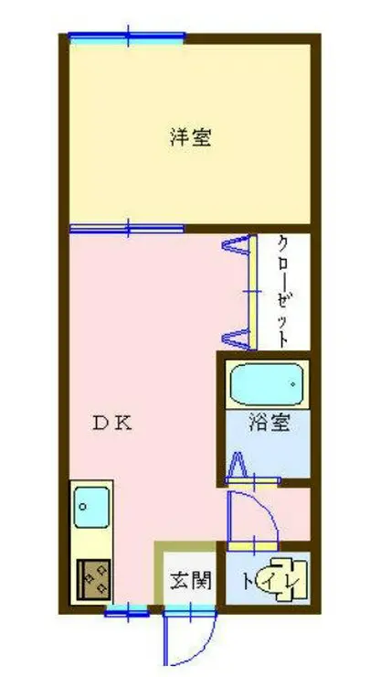 川名サンコーポ 1階階 間取り
