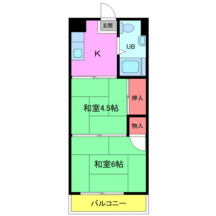 行徳マンション 6階階 間取り