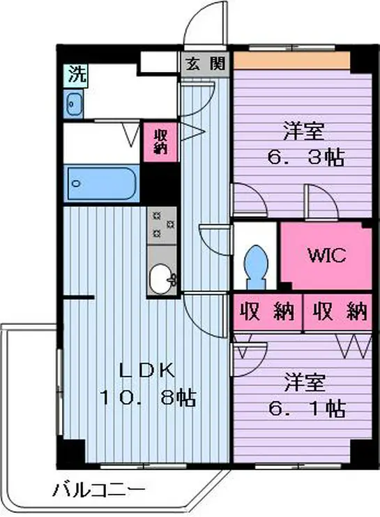 ティアラ東栄 2階階 間取り