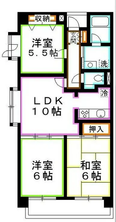 メインステイ関町 3階階 間取り