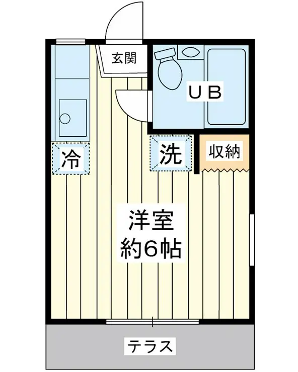 第6寺富リハイム 1階階 間取り