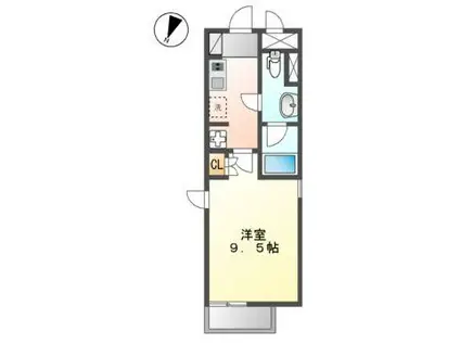 COZY大曽根(1K/4階)の間取り写真