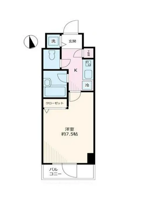 パークウェル高輪 3階階 間取り