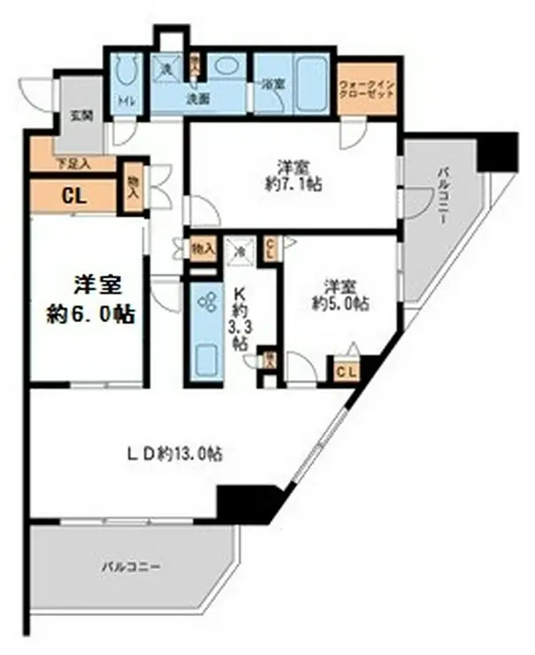 リーベスト西千葉 4階階 間取り