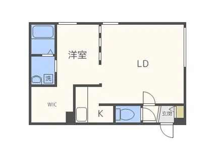 CHOUCHOUS9(1LDK/5階)の間取り写真