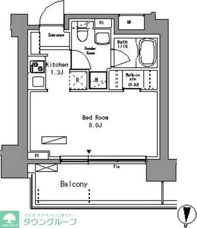 パークアクシス錦糸町 12階階 間取り