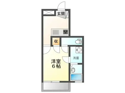 リヴェール・八事(1K/4階)の間取り写真