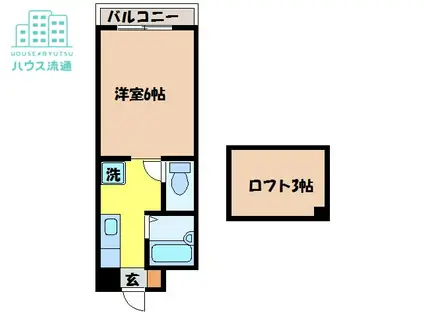 フェニックスガーデン(ワンルーム/5階)の間取り写真
