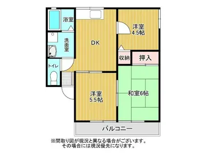ＪＲ東海道本線 焼津駅 徒歩27分 2階建 築28年(3DK/1階)の間取り写真