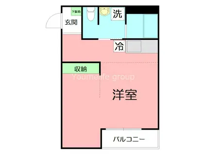 レガーメ東海(ワンルーム/2階)の間取り写真