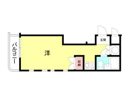 AVENUEII(ワンルーム/4階)の間取り写真