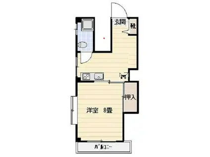 コーポ石原(1K/3階)の間取り写真