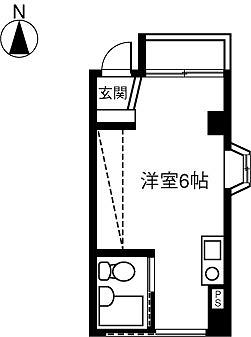 イースト COURT SHOMEIJI(ワンルーム/2階)の間取り写真