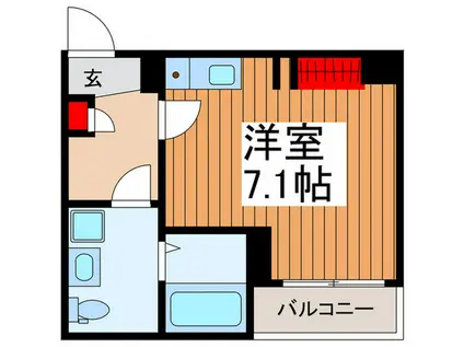 アイリス浦和岸町(ワンルーム/2階)の間取り写真