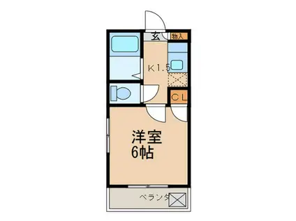 第二富士レイホ-ビル(1K/3階)の間取り写真