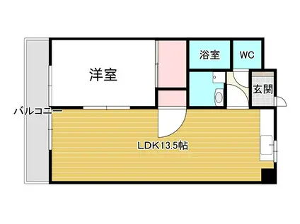 RESIAS KASUGA BLDS(1LDK/4階)の間取り写真