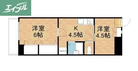 センチュリーふなばし(2K/6階)の間取り写真