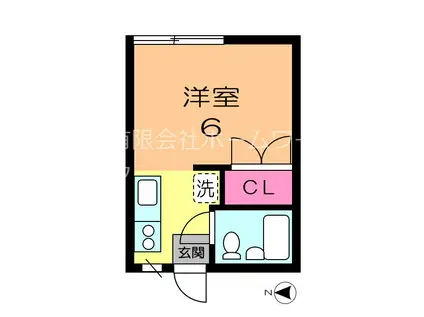 メゾン曙(1K/1階)の間取り写真