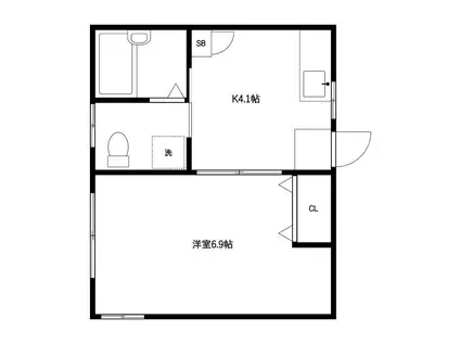 京成本線 江戸川駅 小岩駅 外国籍可 留学生可  東向き(1K/2階)の間取り写真