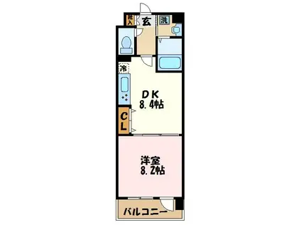 シャルム協和(2DK/1階)の間取り写真