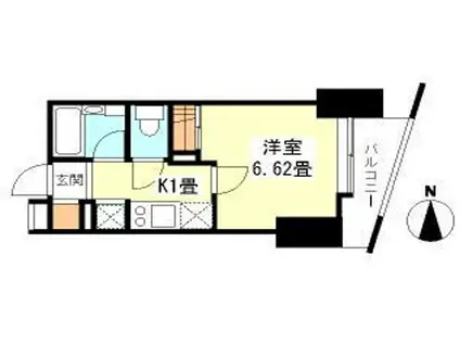 アイ・ブライト(1K/11階)の間取り写真