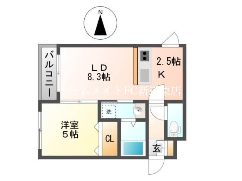 ポラリス元町(1LDK/1階)の間取り写真