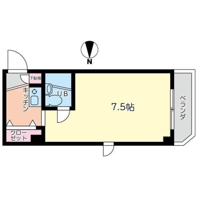 M&Tエサカ(ワンルーム/3階)の間取り写真