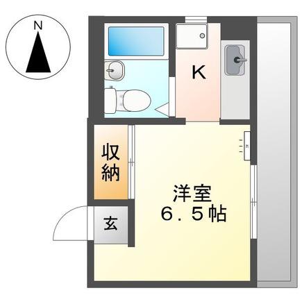 サンライフL21(1K/5階)の間取り写真