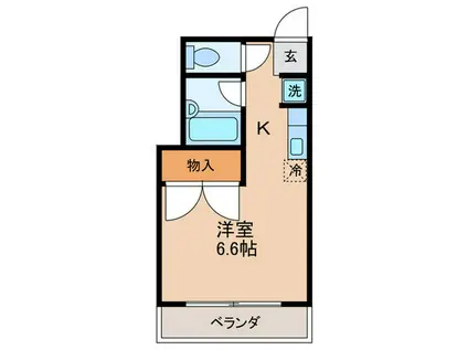 セラヴィ美乃和(1K/3階)の間取り写真