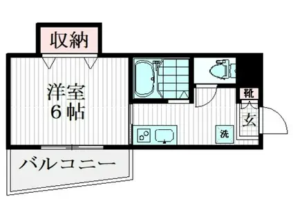 メゾンド・ラポール(1K/4階)の間取り写真