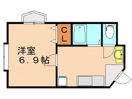 STY-1マンション(1K/2階)の間取り写真