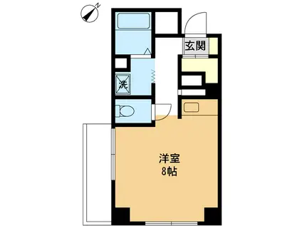 リバティプラザ本町(ワンルーム/3階)の間取り写真